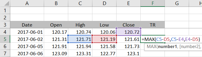 Calculating Range In Excel - Macroption