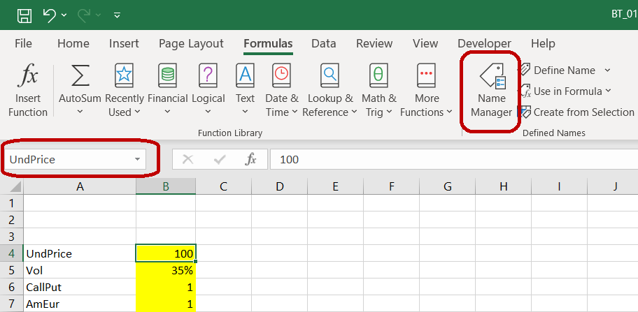 input cell name undprice