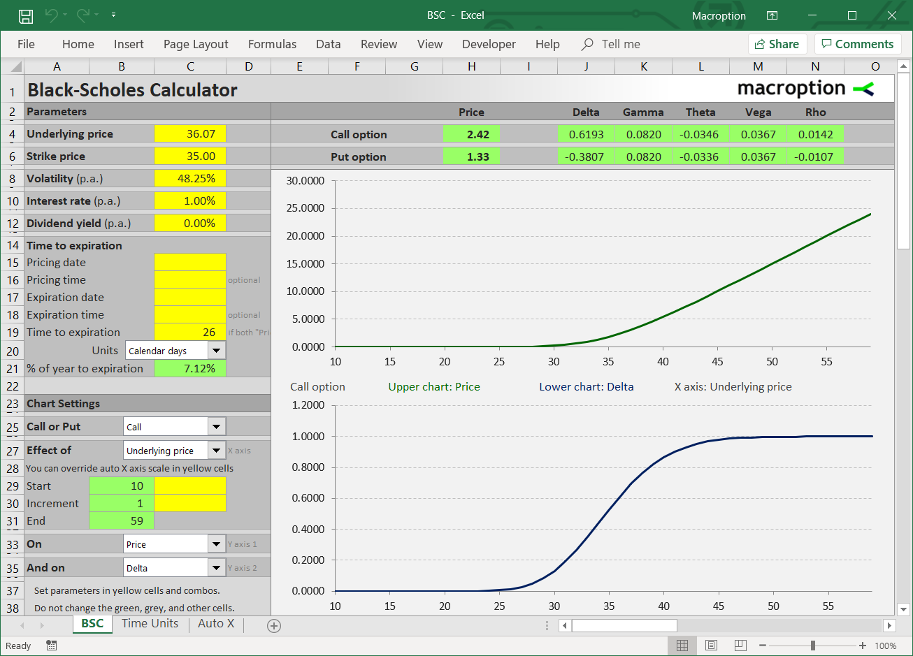 make pricing calculator in excel for mac